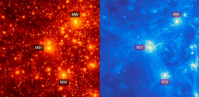 Галактики-спутники могут продолжать звездообразование, когда они проходят близко от своих родительских галактик - фото