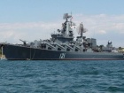 В результате попадания ракет крейсер “Москва” получил существенные повреждения