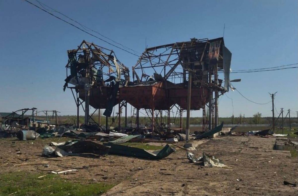 Ракетному удару подверглось агропредприятие на Днепропетровщине - фото