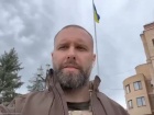 В освобожденной Балаклее торжественно подняли Украинский флаг