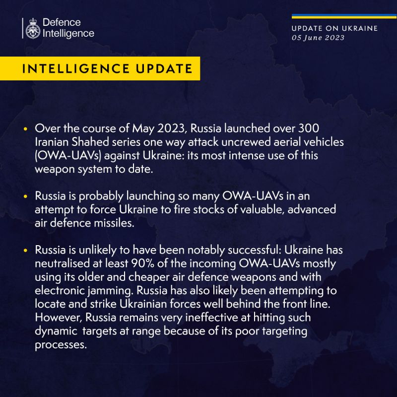 россия интенсивно применяла “Шахеды, пытаясь истощить современное вооружение ПВО, - британская разведка - фото