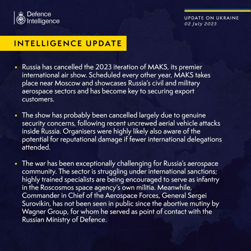 россия отменила МАКС из-за опасений атак БПЛА и репутационного ущерба, - британская разведка - фото