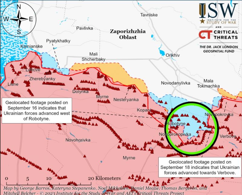 ISW: украинское контрнаступление могло привести к сильной деградации важных элементов российской обороны - фото