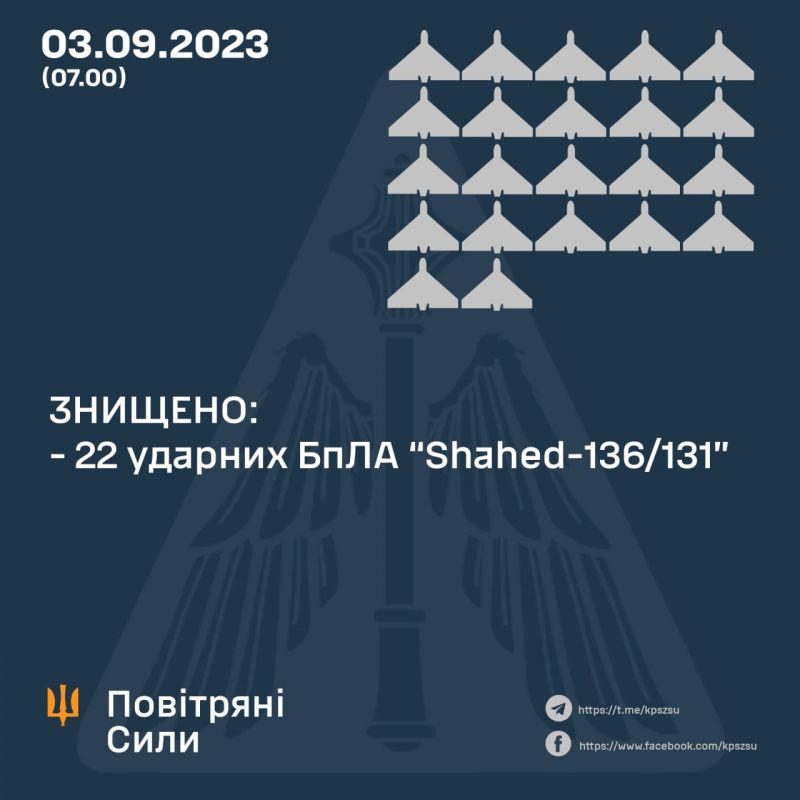 ПВО уничтожила 22 "Шахеда", но есть попадания в припортовую инфраструктуру Одесской области - фото