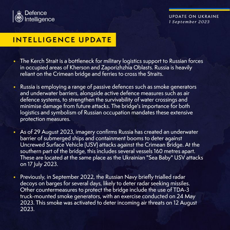 В британской разведке рассказали, какие средства использует россия для защиты военной логистики в Керченский проливе - фото