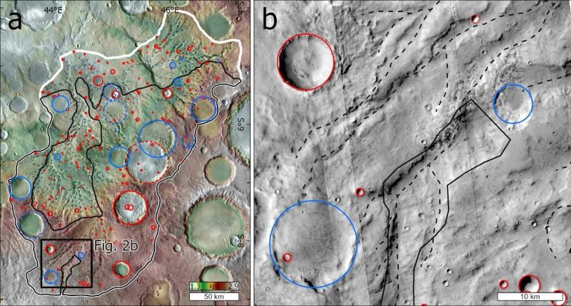 На Марсе вода могла течь по долинам с перерывами в течение сотен миллионов лет - фото