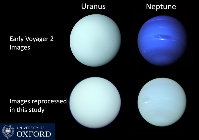 Нептун и Уран на самом деле почти одинаковые по цвету - фото