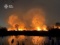 В Киеве масштабный пожар в экопарке "Осокорки"