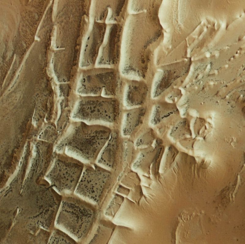 "Город Инков" на Марсе "заселен" паукообразными особенностями - фото