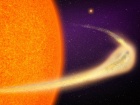 Обнаружена планета, которая быстро распадается, образуя кометоподобный хвост
