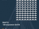 Рашисты атаковали 273 БпЛА, из которых 88 сбиты и 128 локационно потеряны