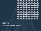 С вечера до утра рашисты атаковали баллистической ракетой и 145 беспилотниками