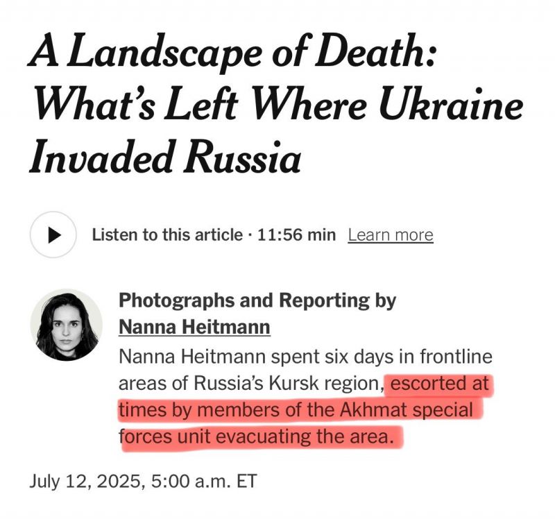 Спикер МИД Украины назвал материал NYT о Курщине «манипуляциями уровня Дюранти» - фото