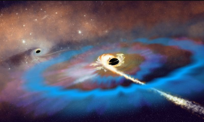 Астрономы обнаружили черную дыру, разрывающую звезду, находясь за пределами галактического центра - фото
