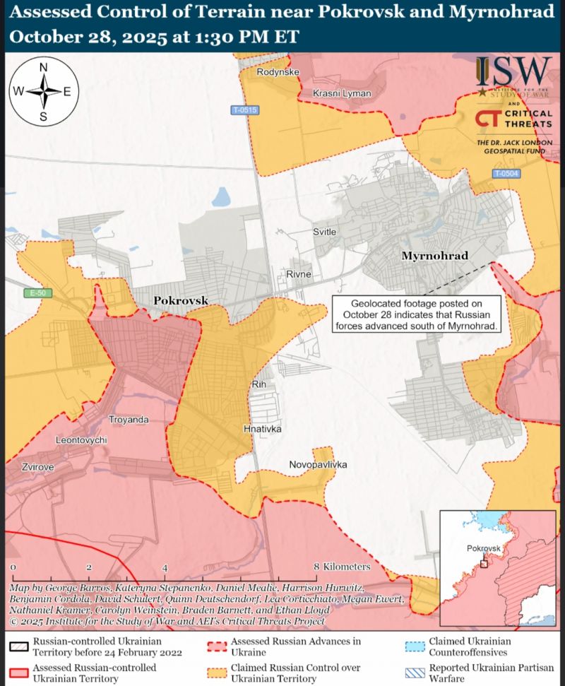 В ISW оценили перспективы оккупантов под Покровском - фото