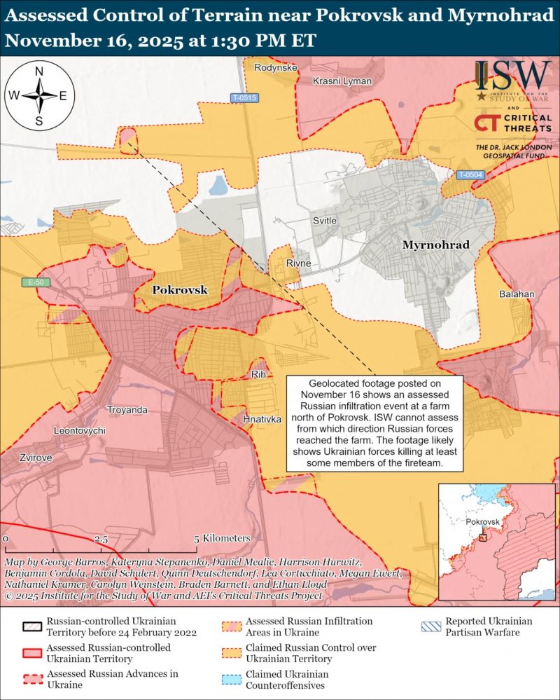 ISW: на Покровском направлении оккупанты отдают приоритет завершению окружения - фото