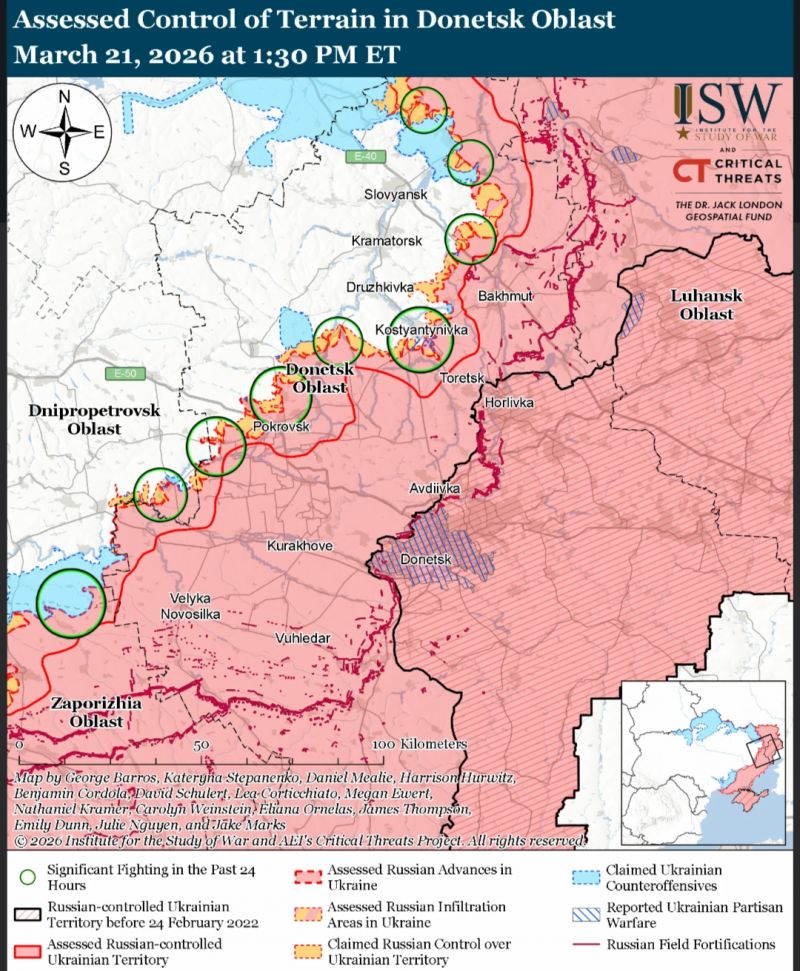 В ISW оценили перспективы весенне-летнего наступления оккупантов в Донецкой области - фото