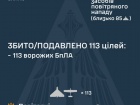 Ночью обезврежено 113 из 128 вражеских БПЛА