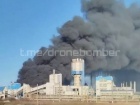 После атаки пылает «Новомосковский Азот»