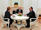 Меркель і Олланд зустрілися з Путіним