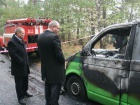 Під Черніговом загинули троє інкасаторів та згорів їх автомобіль [фото]