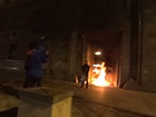 Показово підпалили двері ФСБ на Луб’янці