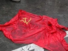 У Черкасах за символіку на червоному прапорі поліція відкрила кримінальне провадження