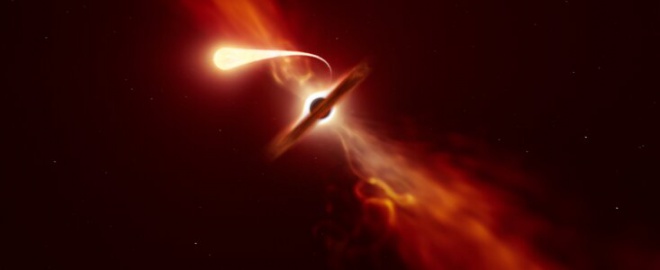 Смерть від спагетіфікації: останні моменти життя зірки від чорної діри - фото