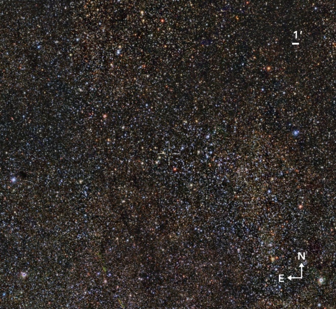 Астрономи виявили в сузір′ї Щита масивне зоряне скупчення проміжного віку - фото