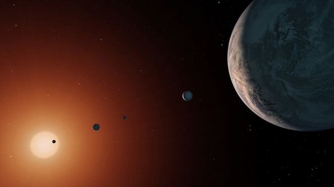 Орбітальна гармонія обмежує пізнє прибуття води на планети TRAPPIST-1 - фото