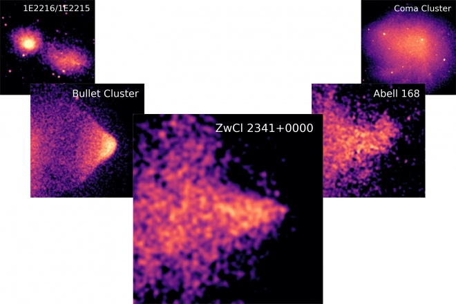 Астрономи знайшли останній відсутній фрагмент головоломки зіткнення галактичних кластерів - фото