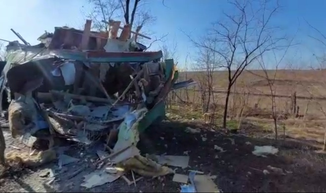 Росія видала зруйноване “господарське приміщення” за наслідок обстрілу з боку України - фото