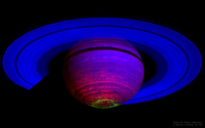 Висотні вітри Сатурна породжують надзвичайні аврори - фото