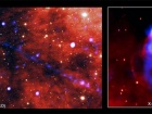 Крихітна зірка вивільняє величезний промінь матерії та антиматерії