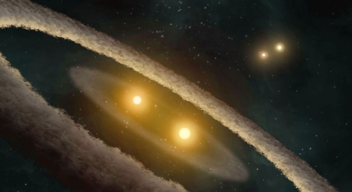 Як утворилася “єдина у своєму роді” потрійна зоряна система? - фото