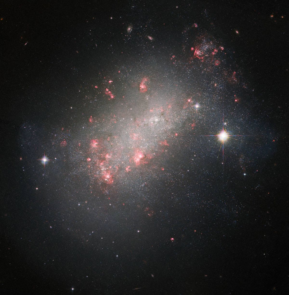 Хаббл показав незвичайну галактику NGC 1156 - фото