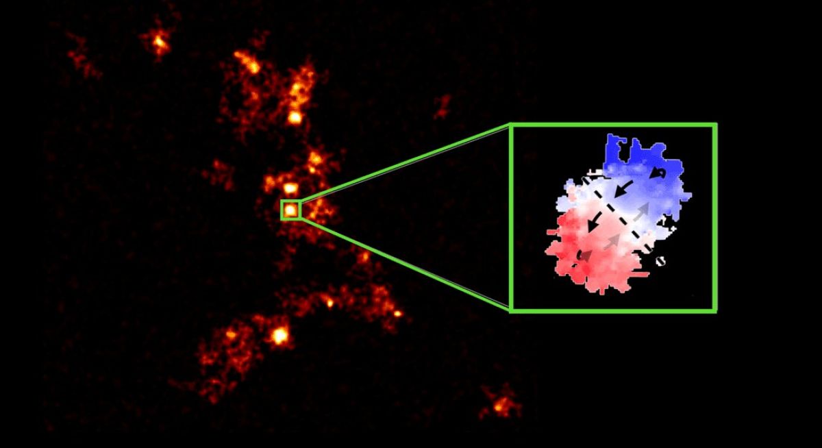 Астрономи виявили рій галактик, що обертаються навколо однієї гіперсвітної - фото