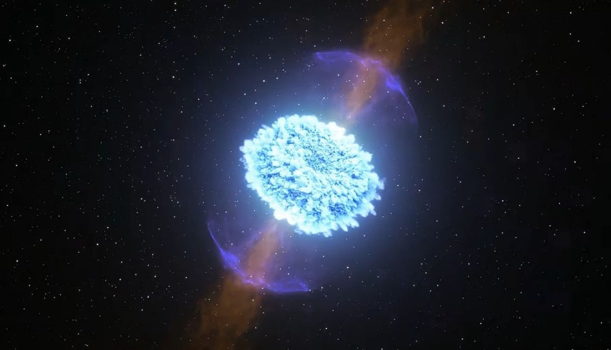 Злиття нейтронних зірок викинуло джет, як здавалося, у семеро швидше за світло - фото