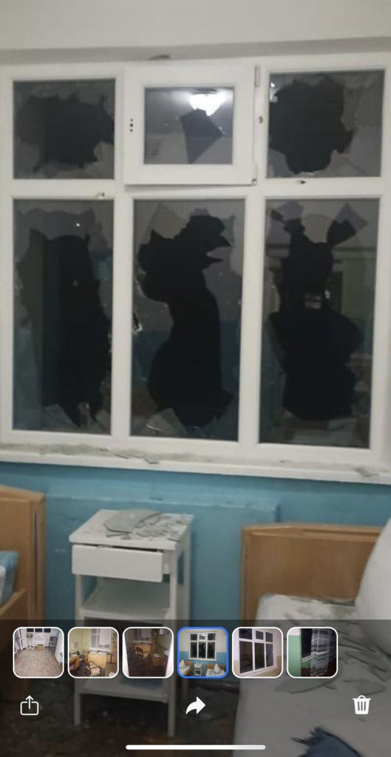 Рашисти обстрілами пошкодили лікарню під Запоріжжям - фото