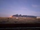 Понад добу гасили пожежу на аеродромі в Курську
