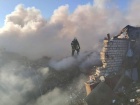 В Миколаєві внаслідок прильотів виникла пожежа, є постраждалі