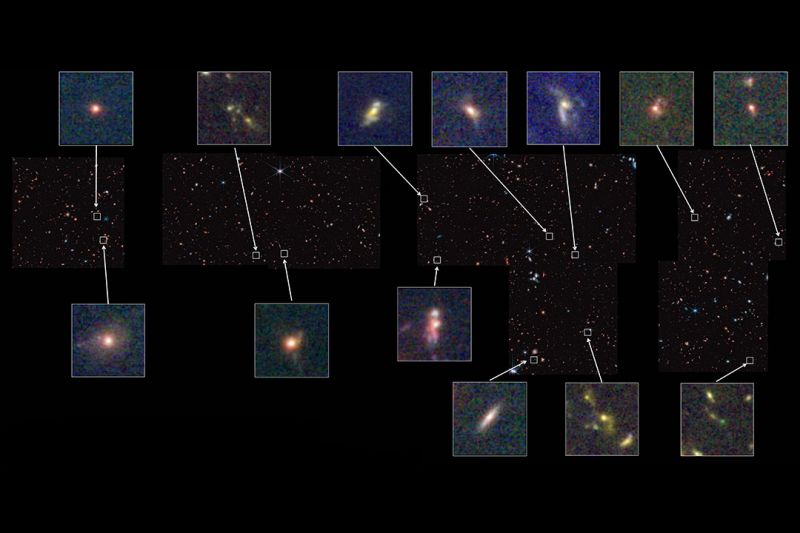 Нове дослідження показує широке розмаїття галактик у ранньому Всесвіті - фото
