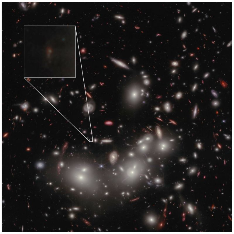 Астрофізики підтвердили існування найтьмянішої галактики з коли-небудь спостережуваних у ранньому Всесвіті - фото