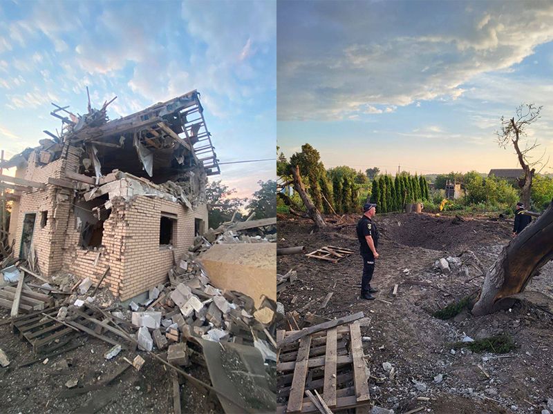 На Київщині внаслідок російської атаки пошкоджено будинки, є постраждалі - фото