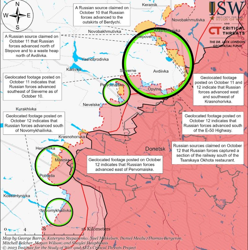 ISW: російський інфопростір перебільшує російські успіхи біля Авдіївки - фото