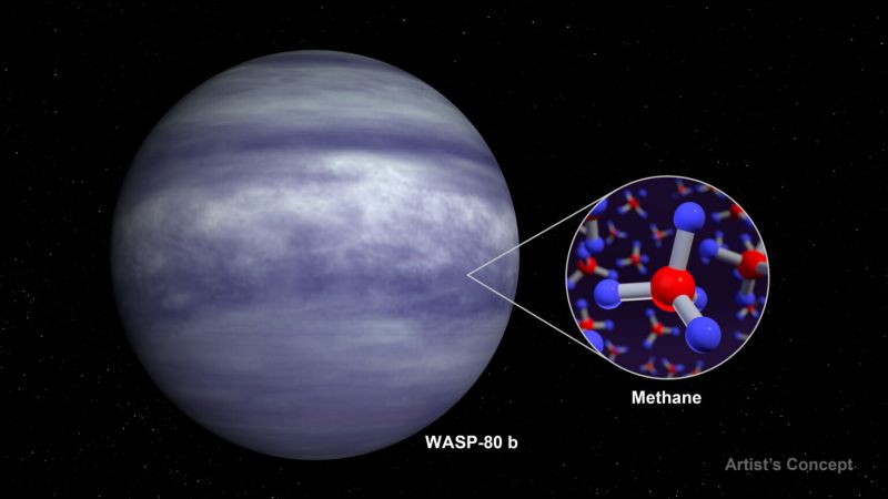 “Вебб” ідентифікував метан в атмосфері екзопланети - фото