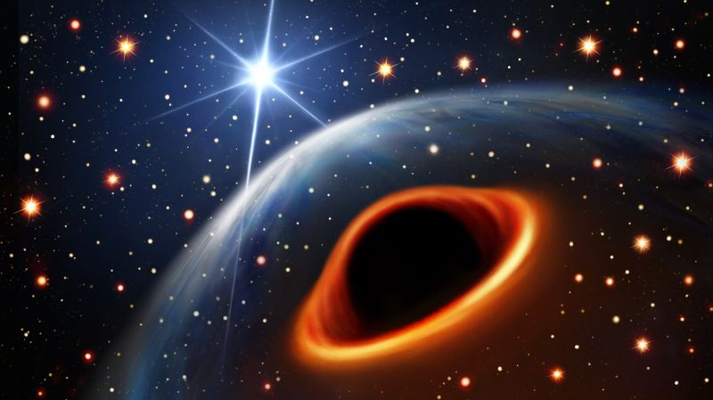 В нашій галактиці знайдено таємничий об′єкт, який може бути найлегшою чорною дірою, або найважчою нейтронною зорею - фото