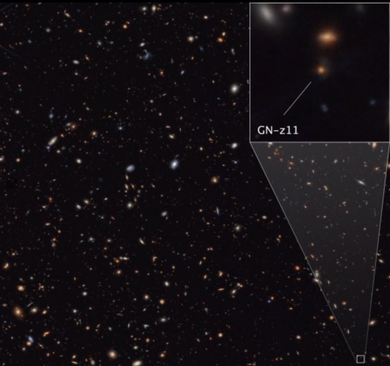Вебб відкрив таємниці галактики, однієї з найвіддаленіших серед коли-небудь бачених - фото