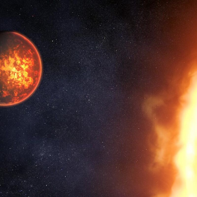 Екзопланета, завдяки своїм сусідам, жевріє розплавленою лавою - фото