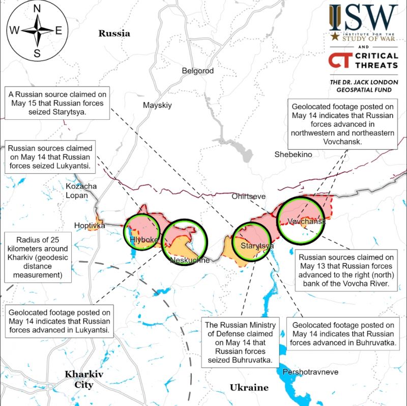 ISW: окупанти просунулися не більш як на 8 км на півночі Харківщини - фото